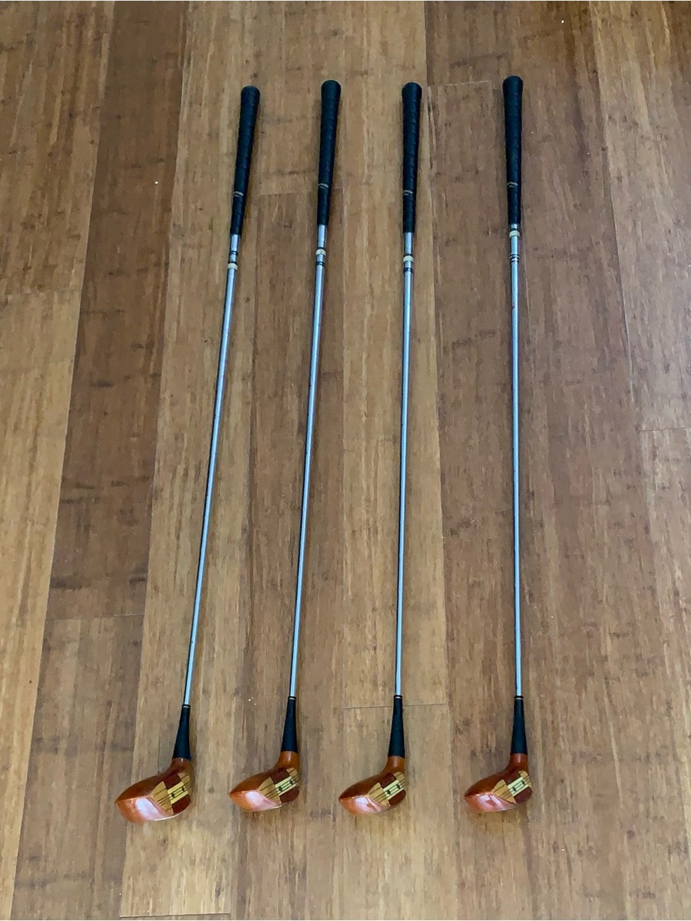VTG GOLF CLUBS SUPER EYE-O- MATIC MACGREGOR TOURNEY WOODS PERSIMMON STEEL SHAFT - Picture 3 of 16